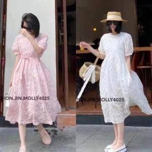 【现货】夏季新款高品质提花面料连衣裙，女装连衣裙，1+9
