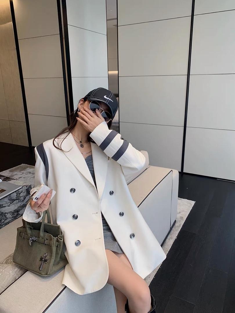 【春季新款】自制条纹西装，女装西装，F/TU