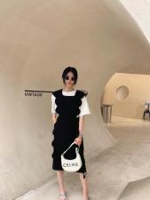 波浪连衣裙，女装连衣裙，莫娜NORA