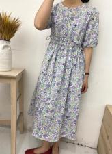 韩版中长款连衣裙韩版波西米亚现货，女装连衣裙，雨木其