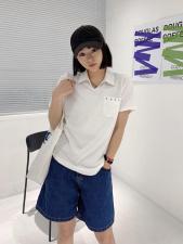 polo经典V领衫，女装，著朴