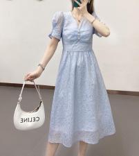 夏季新款连衣裙，女装连衣裙，米社