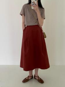 小条纹 T,女装,Young