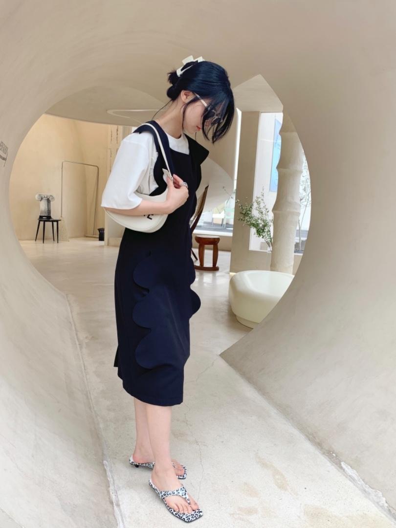 波浪连衣裙，女装连衣裙，莫娜NORA