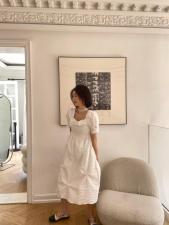 现货不规则设计褶皱连衣裙，女装连衣裙，ceelphy