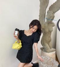 露背蝴蝶结连衣裙，女装连衣裙，ceelphy