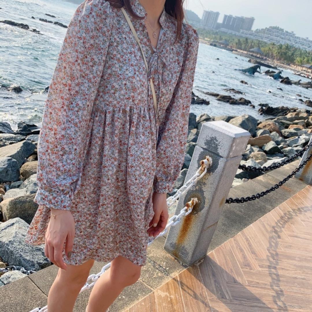 俏皮碎花连衣裙，女装连衣裙，郭郭家