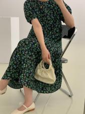 夏季新款热带雨林碎花连衣裙，女装连衣裙，tōkō-sen