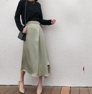 设计.醋酸面料半裙,女装半身裙,NX