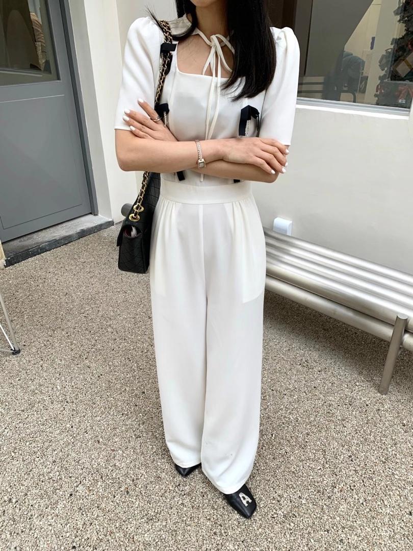 蝴蝶结西装连体裤，女装西装，莫娜NORA