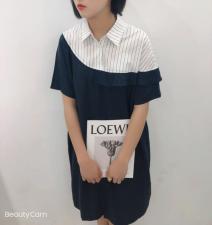【现货】时尚个性拼接连衣裙，女装连衣裙，麦丝尚