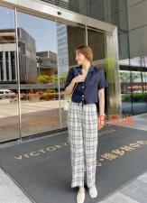 亚麻开扣小西装，女装西装，E·风尚