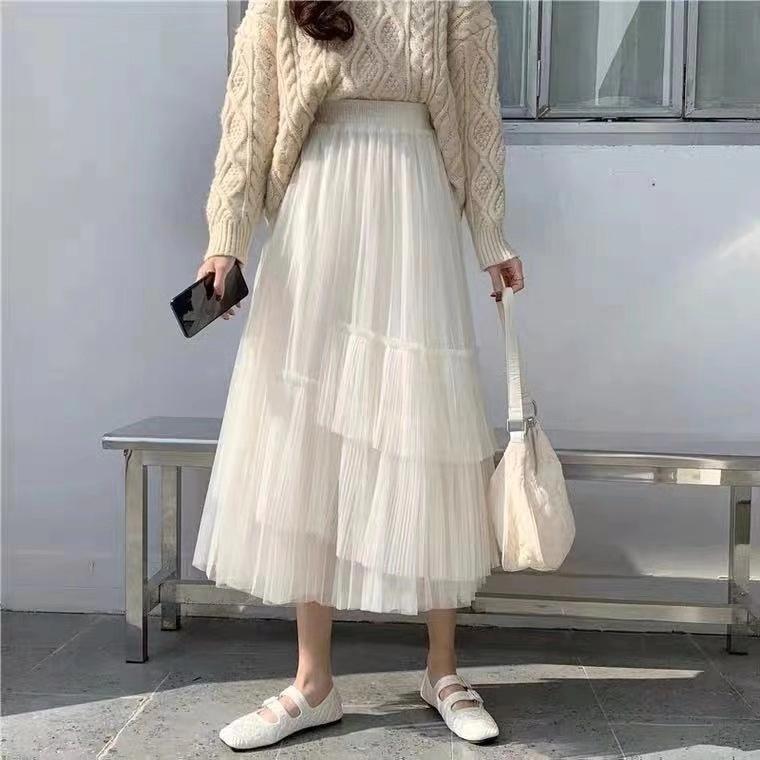2021春季网纱半裙，女装半身裙，曼希野