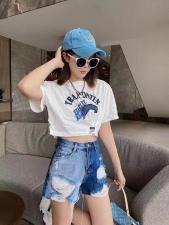 牛仔短裤工艺款，女装，cutiesistey