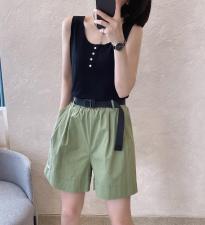 背心短裤夏天，女装背心吊带，迈赫俪