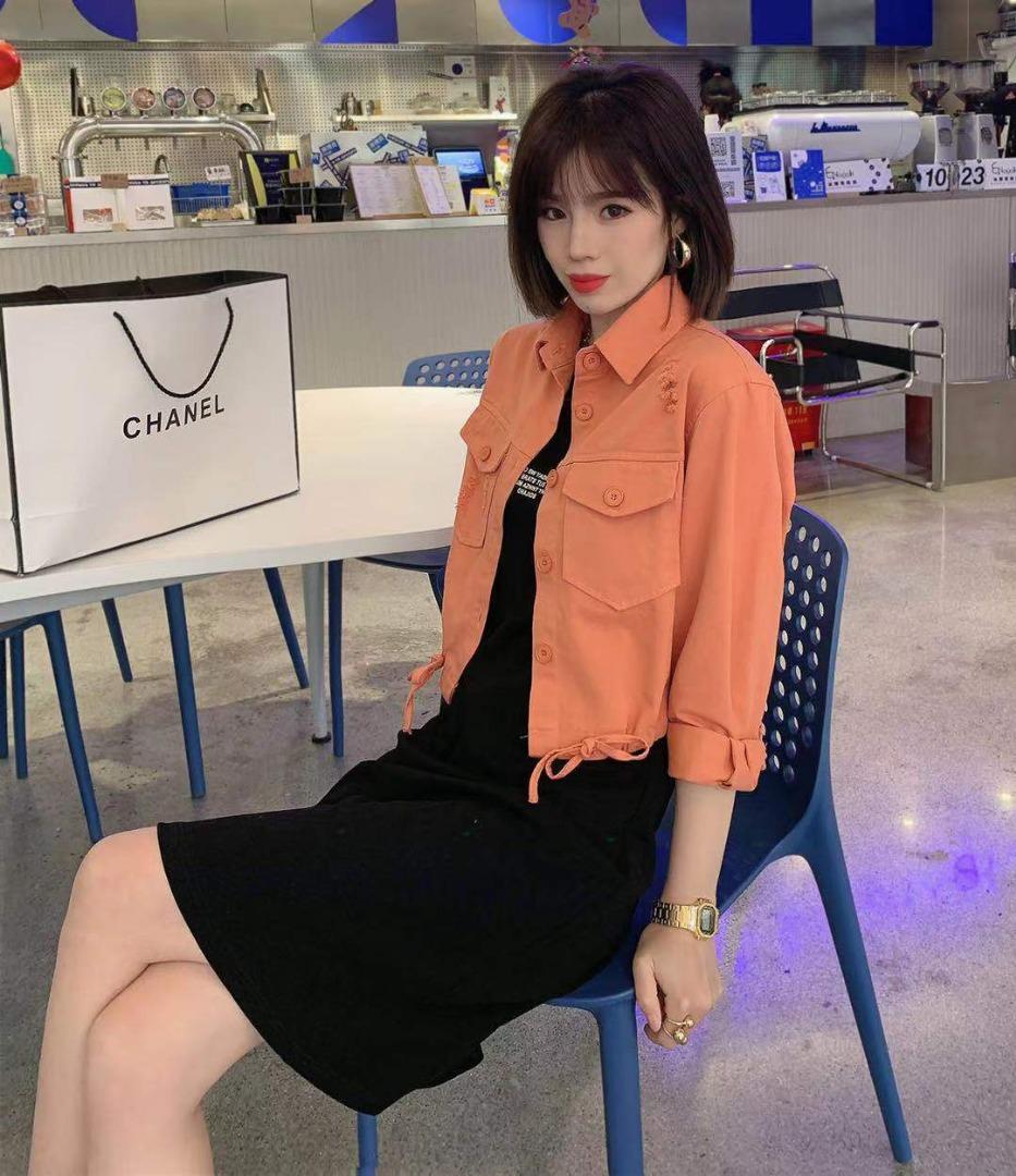 春夏两件套连衣裙，现货，女装连衣裙，依柏璐