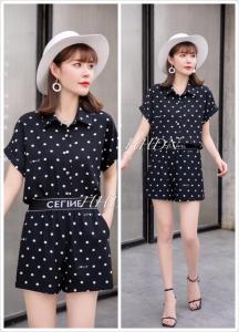 2021年夏季新款女装韩版波点套裤,女装,红火丹妮