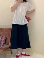 夏季新款韩系百搭纯色上衣，女装，Here Bella(5F)