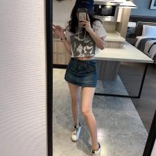 辣妹牛仔裙，女装，XTZ style