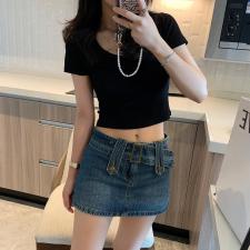 锁骨t，女装，XTZ style