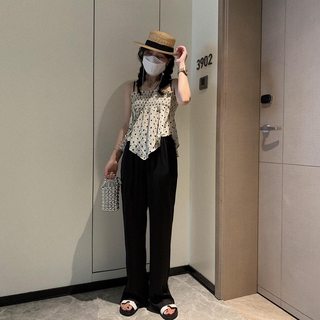 菱形格吊带，女装背心吊带，XTZ style
