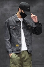 2024春季新款牛仔外套男夹克牛仔衣潮M-5XL两色6630-P65，男装工装外套，电商B223（原星座515-1）