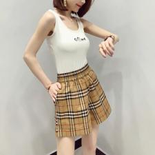 CMX2122夏季新品欧货松紧腰简约百搭宽松显瘦时尚短裤，其它，L·H·X