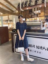 现货面料刺绣连衣裙，女装连衣裙，欧莱葛