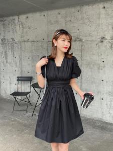 夏季新款 韩版简约连衣裙,女装连衣裙,芷炫