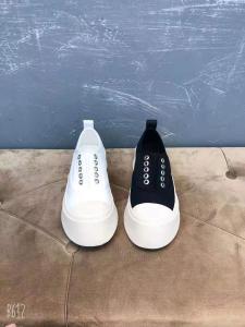 欧货厚底松糕带气眼帆布鞋,其它,她他麦