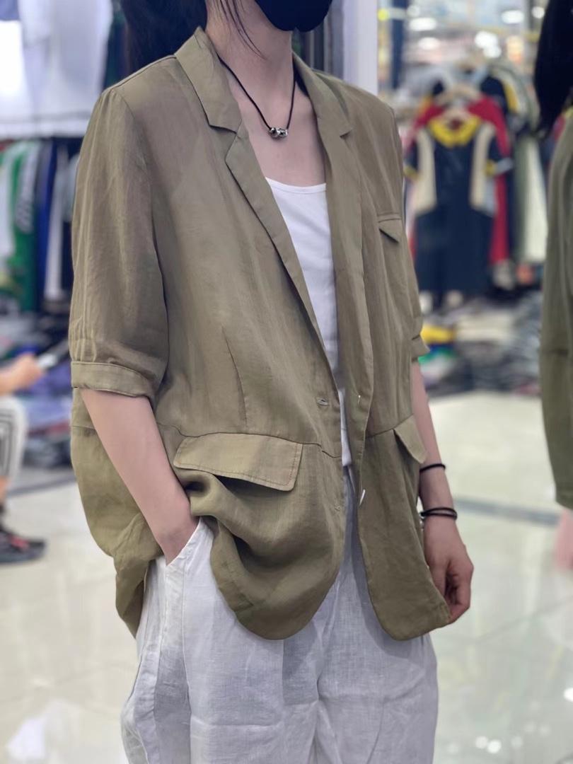苎麻西装，女装西装，衣九八依