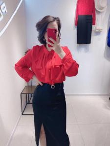春款包裙?衬衫,女装衬衫,珀莎