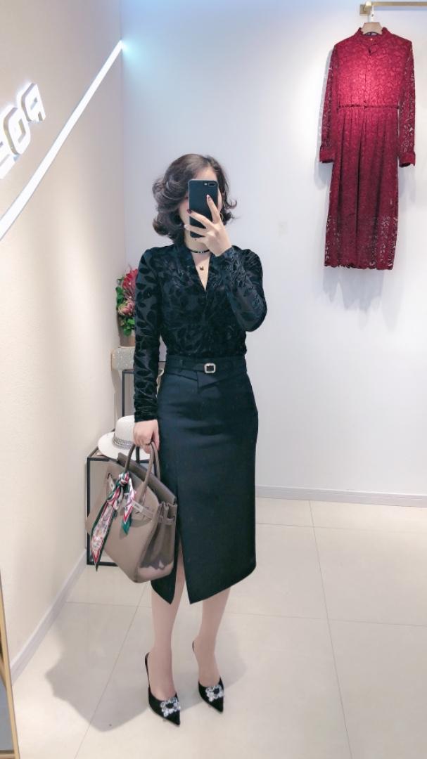 新款半裙?小衫，女装半身裙，珀莎