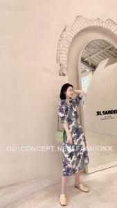 现货夏季新款花色连衣裙,女装连衣裙,Dú+独家