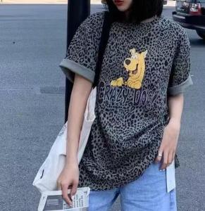 卡通豹纹T恤,女装T恤,韩裳良品