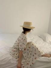 夏款现货！花连衣裙，女装连衣裙，LUCY