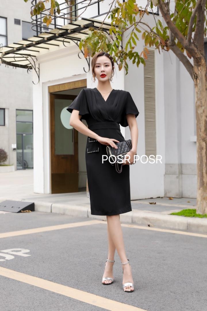 时尚女人味连衣裙??，女装连衣裙，珀莎