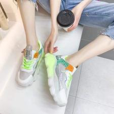 韩版潮流休闲水晶吸磨底真皮透气运鞋老爹鞋，其它，她他麦