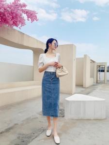 【现货】 长款牛仔裙,其它,零时度