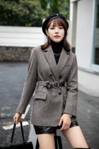 【现货】50羊毛西装外套,女装西装,吉之红