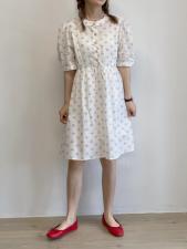 清新小碎花连衣裙，夏季小短款，女装连衣裙，LUCY