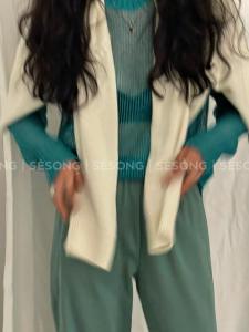 春款镂空针织?百搭卫裤,女装休闲裤,SESONG