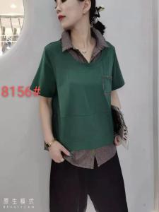 8156#[玫瑰] 新款上衣 黑 木绿 紫罗兰 M L，其它，红嘴鹰