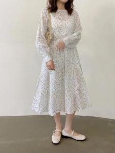 清新小碎花连衣裙，女装连衣裙，LUCY