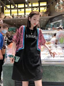 AB面拼色T裙,其它,一杭
