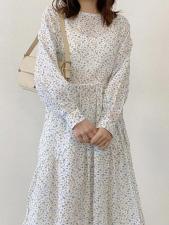 清新小碎花连衣裙，女装连衣裙，LUCY