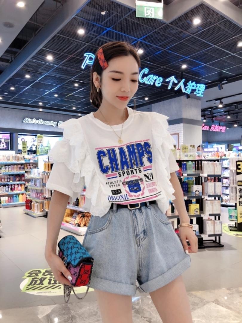 韩系蕾丝边上衣，超，其它，一杭