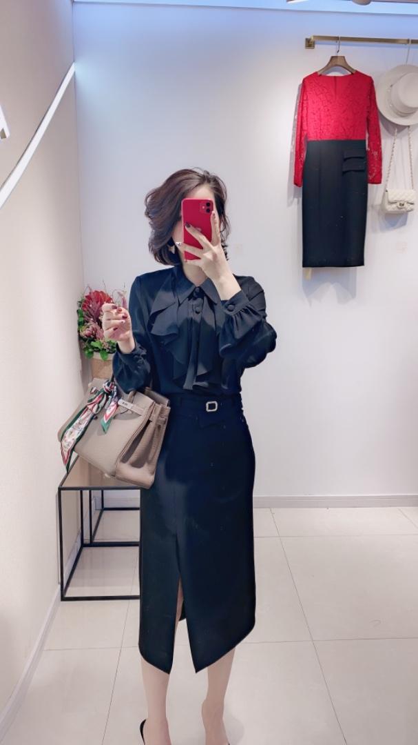 春款包裙?衬衫，女装衬衫，珀莎