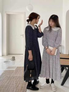 春季新款-小碎花连衣裙,女装连衣裙,LUCY