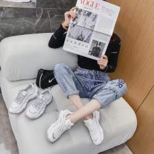 春季网红运动透气休闲老爹鞋，其它，她他麦